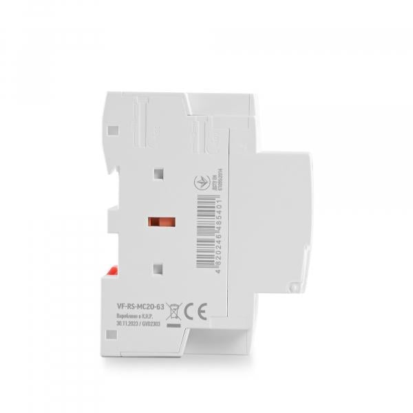Контактор модульний Videx 2п 63 А 2НВ (VF-RS-MC2O-63) - фото 3