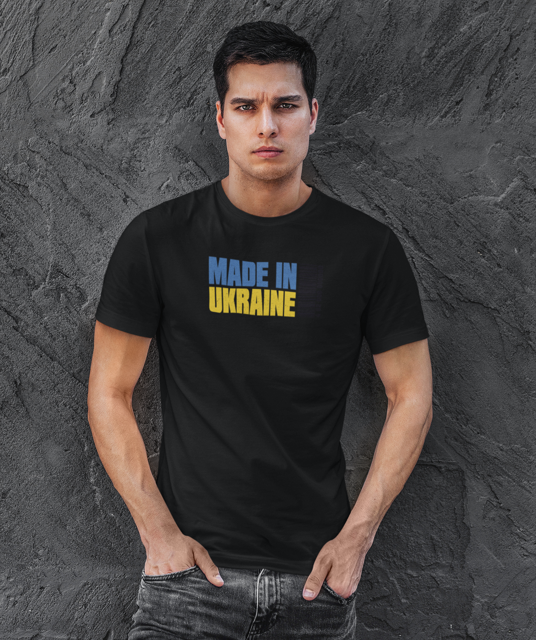 Футболка Mishe 11000202 з написом "Made in Ukraine" XL (75213038)