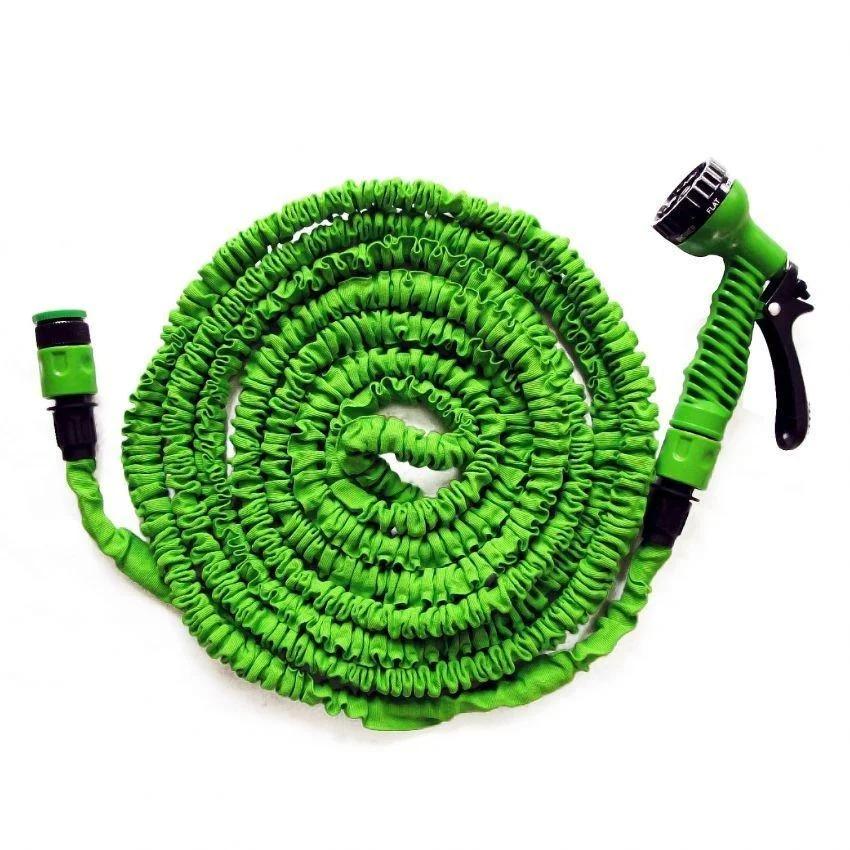 Шланг для поливу садовий Workpro Magic Hose для поливу з розпилювачем 15 м 50 FT Зелений (UKR-50T/5U) - фото 3