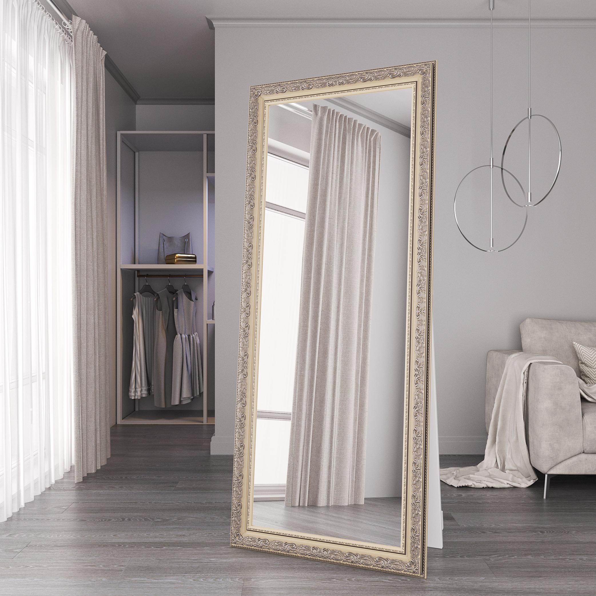 Зеркало напольное Black Mirror 176х76 см Светлый беж (8731А-308)