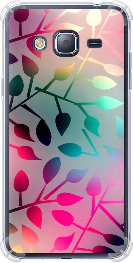 Чехол на Samsung Galaxy J3 Duos (2016) J320H Листья (2235sp-265-42517)