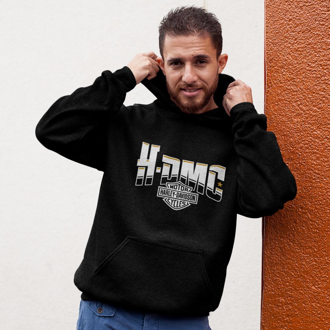 Худи флисовый унисекс Harley Davidson H Dmc Motorcycle Club 2XL Черный