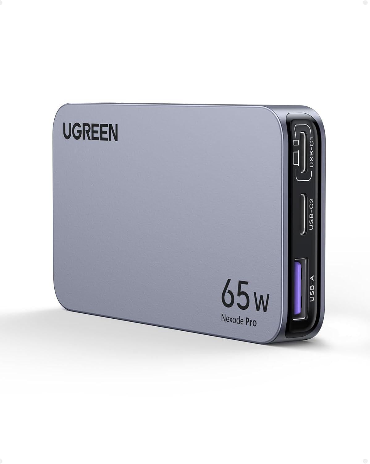 Зарядний пристрій UGREEN X753 Nexode Pro 65W GaN з швидкою зарядкою 4.0 та USB-C 3.0 Grey (25356)