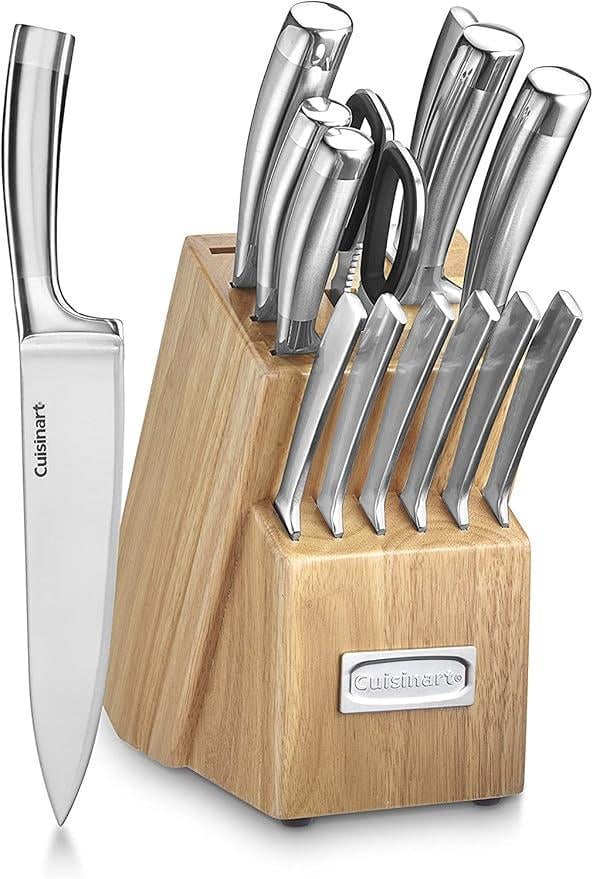 Набір кухонних ножів для точного нарізування CUISINART 15 в 1, Повний набір ножів шеф-кухаря