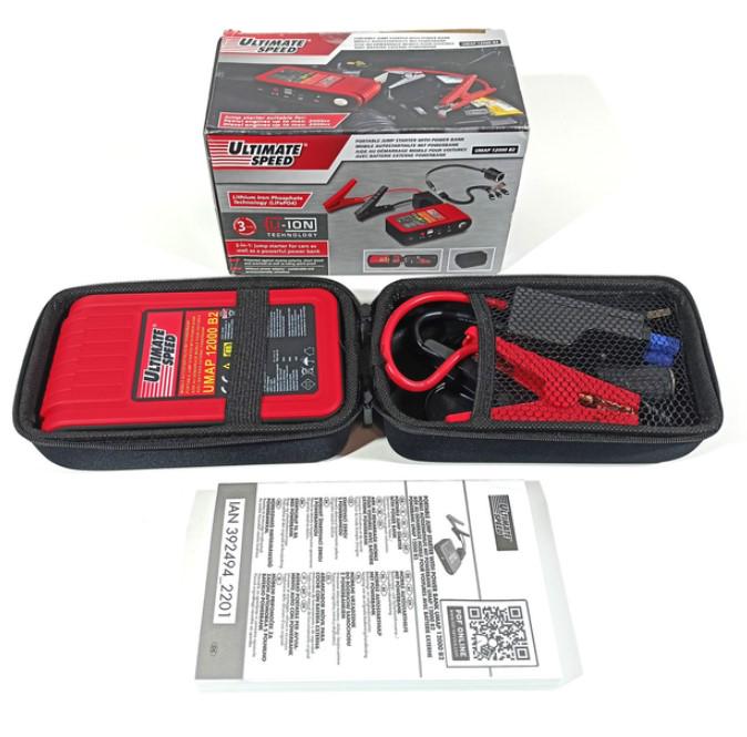 Пусковий пристрій для автомобіля Power Bank Ultimate Speed ​​UMAP 12000 B2 12000 mAh (28337581) - фото 5