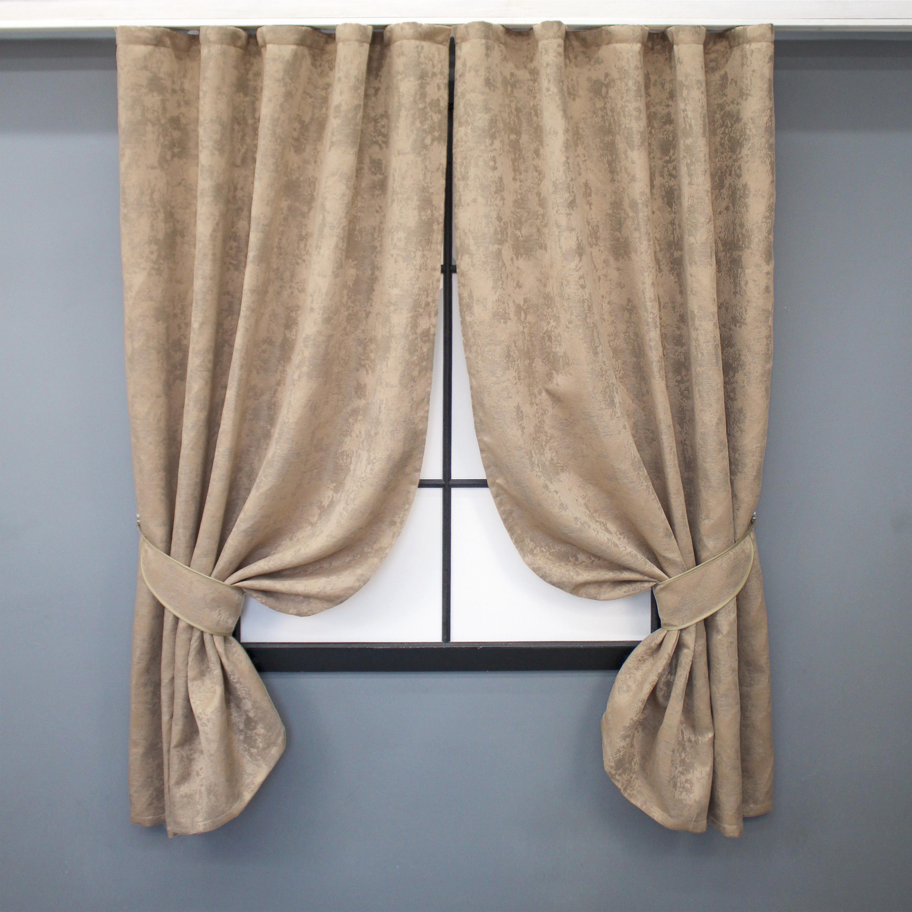 Комплект штор коротких VR-Textil Жаккард Sultan YL №1699ш 130х170 см 2 шт. Темно-бежевый (35-0322) Комплект штор коротких VR-Textil Жаккард Sultan YL №1699ш 130х170 см 2 шт. Темно-бежевый (35-0322)