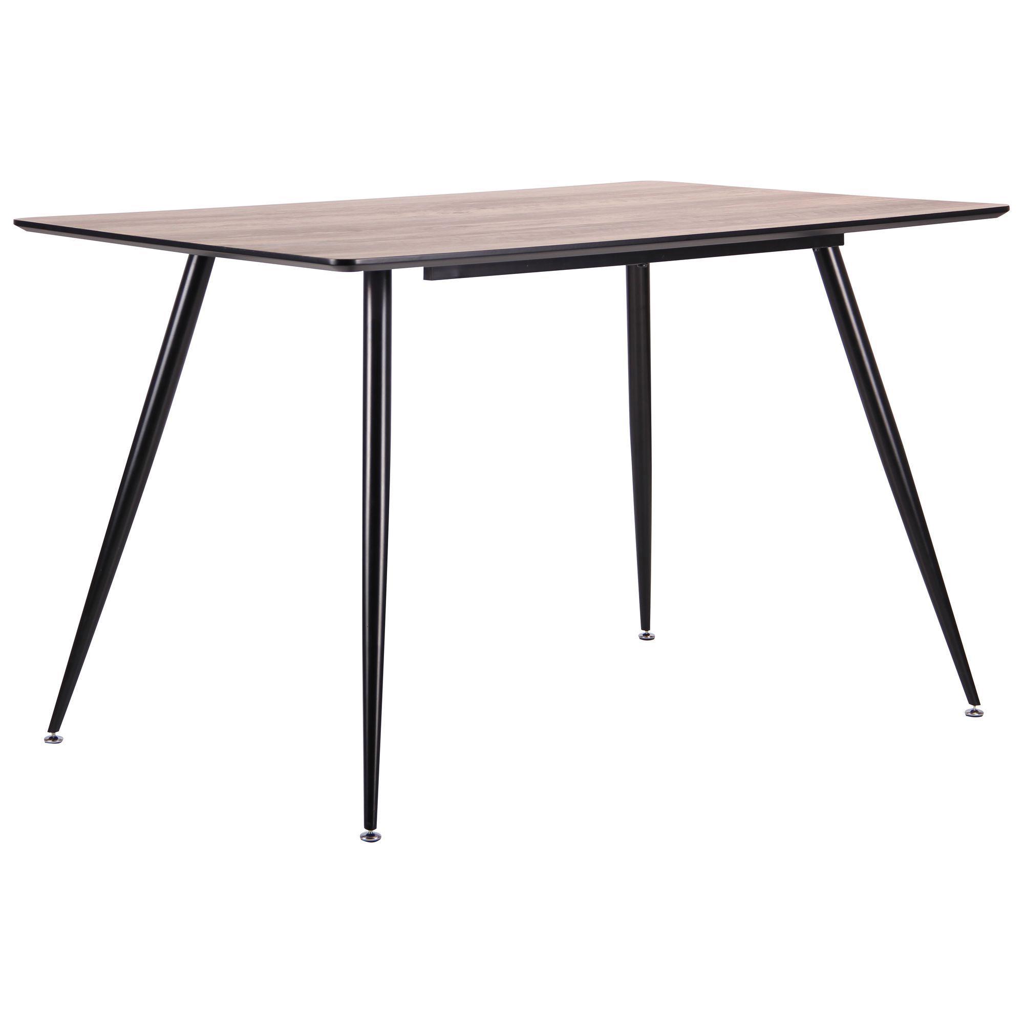 Стіл обідній AMF Holding Bronx 750х1200х800 штучний шпон Чорний/Дуб шервуд