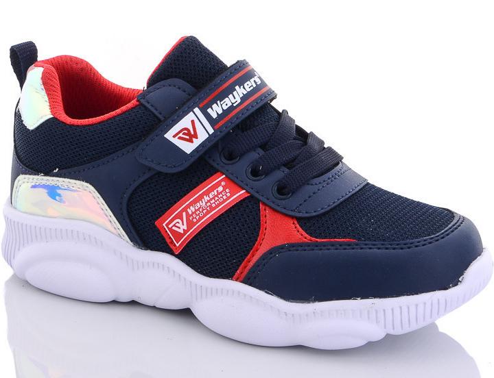 Кроссовки на облегченной подошве Waykers 024-7 р. 35 Сине-красный Кроссовки на облегченной подошве Waykers 024-7 р. 35 Сине-красный