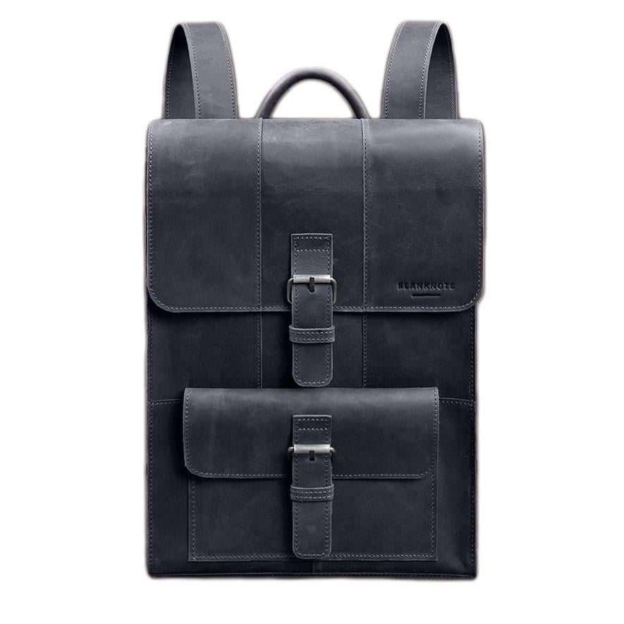 Рюкзак шкіряний Brit Crazy Horse Темно-синій (A-028025)