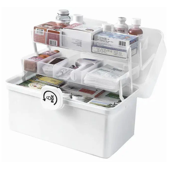 Аптечка пластиковая 28х15х14 см Белый Аптечка пластиковая 28х15х14 см Белый