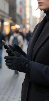 Перчатки женские из натуральной кожи зимние с утепленной подкладкой M/7,5 19-20 см (G-12)