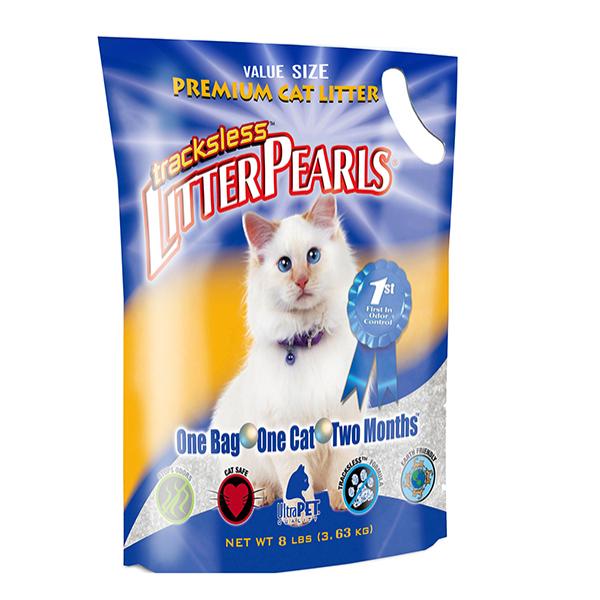 Наполнитель в кошачий туалет Litter Pearls TrackLess кварцевый впитывающий 3,63 кг (30074)