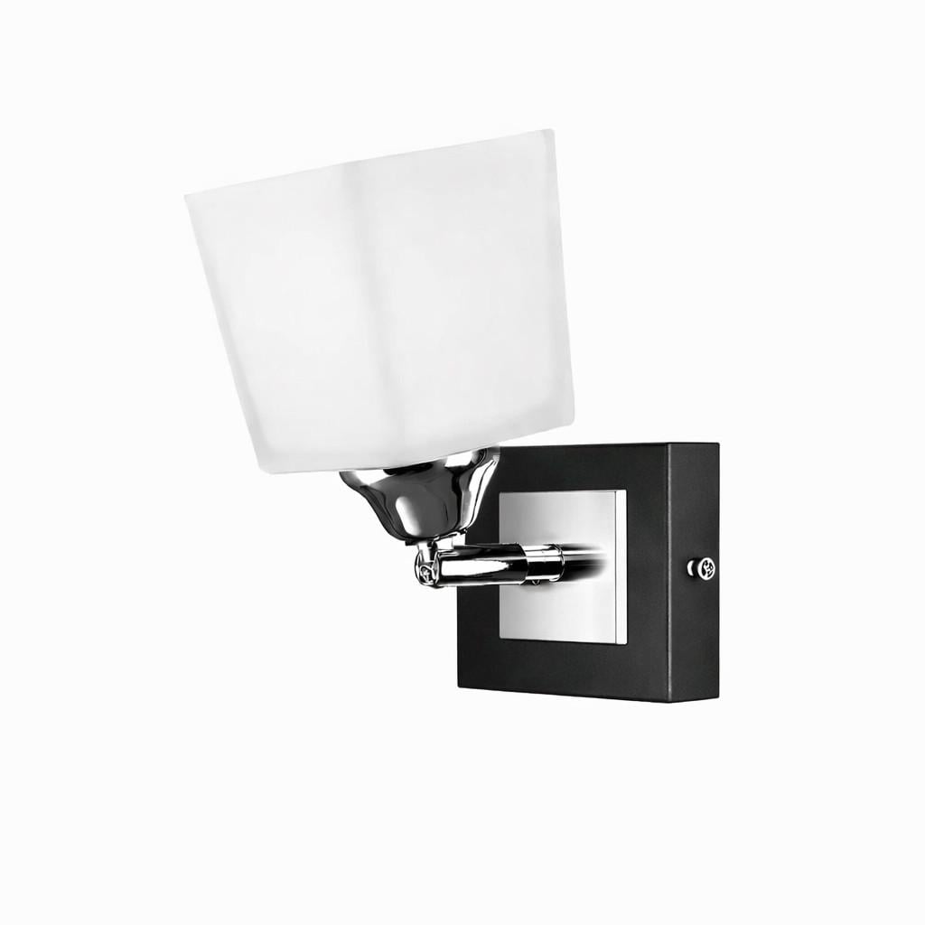 Бра настінне Прометей P3-11665/1W BK+CR+MK Чорно-сріблясте (32695783)