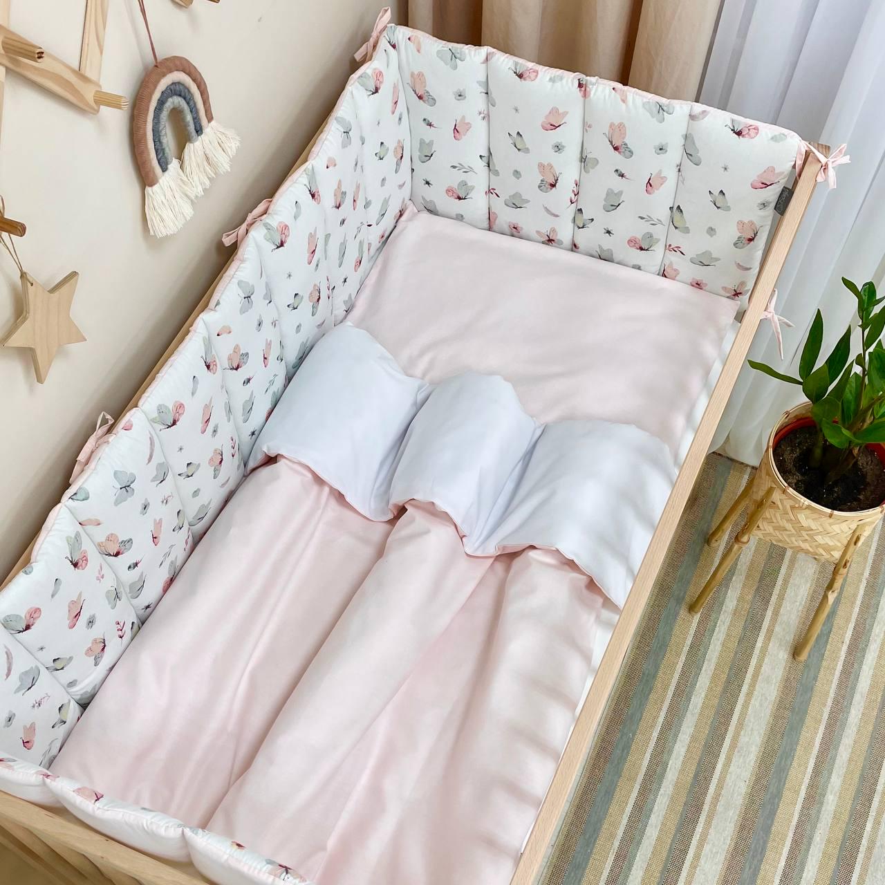 Комплект постельного белья детского Baby Dream Бабочка 6 пр. - фото 3