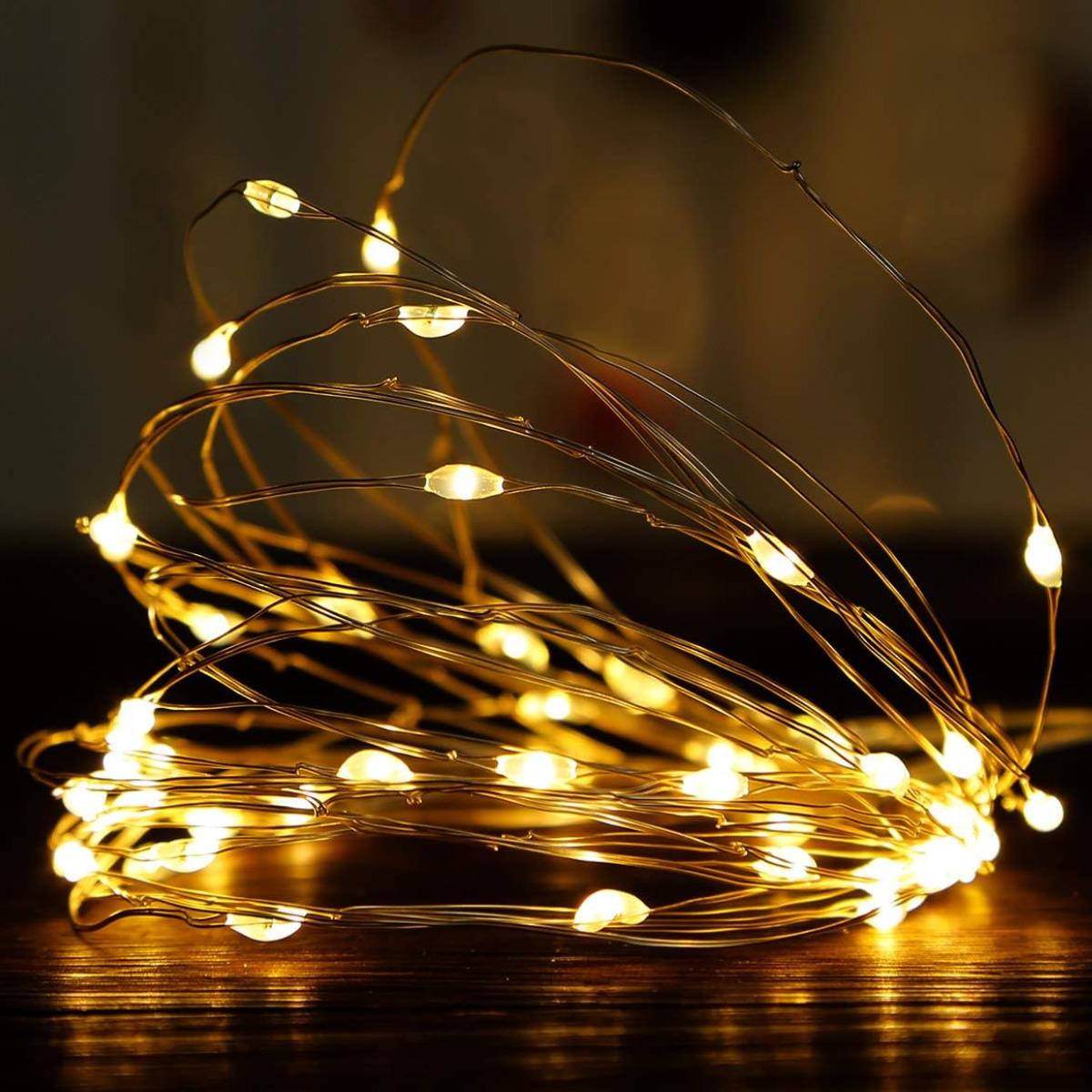Гирлянда новогодняя Led Go Роса на батарейках 5 м Гирлянда новогодняя Led Go Роса на батарейках 5 м