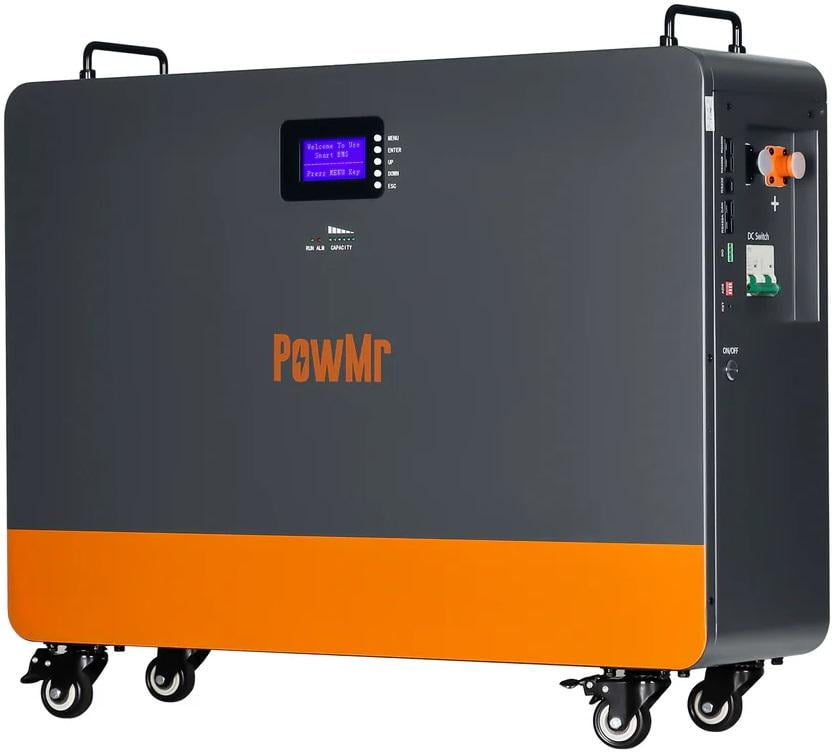 Аккумулятор LiFePO4 PowMR 51,2V 280 Ah емкостью 14,3 кВт 6000 циклов (POW-LIO51300-16S)