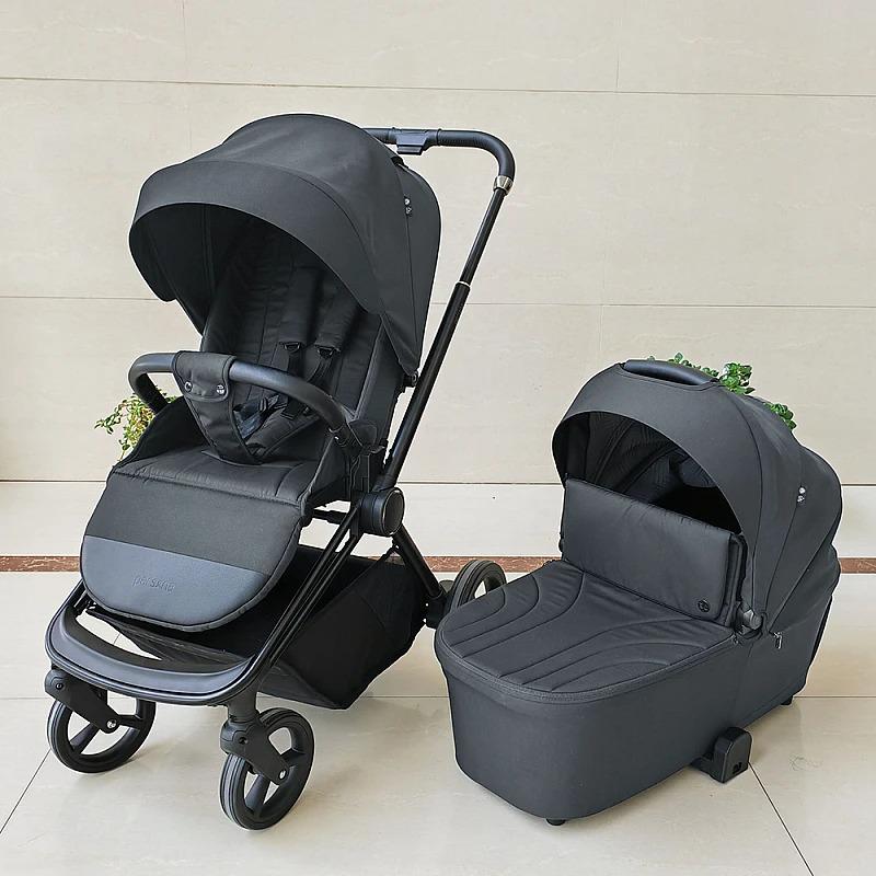 Коляска-книжка дитяча універсальна El Camino ME 1091-1 PERSONA 2в1 з реверсивним блоком і капюшоном Rock Gray