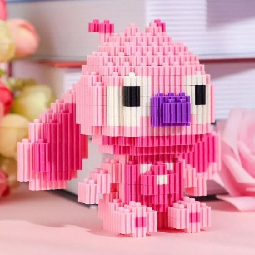 Конструктор дитячий Magic Blocks 3D Стіч Ангел складені вушка 9 см/337 дет. Рожевий (1000-ZB-634) - фото 2 Конструктор дитячий Magic Blocks 3D Стіч Ангел складені вушка 9 см/337 дет. Рожевий (1000-ZB-634) - фото 2