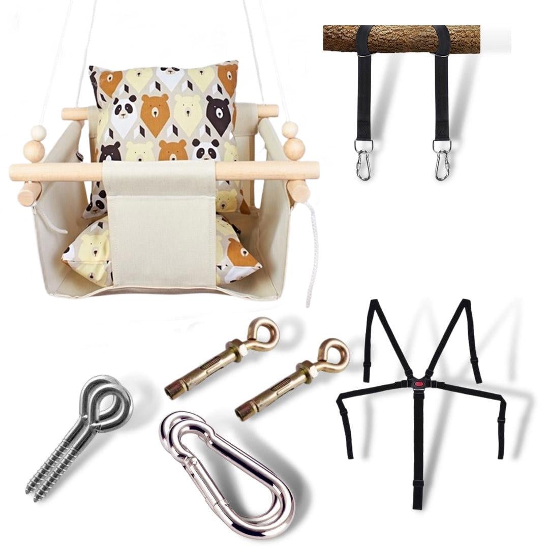 Детская качеля Infancy Мишки Молочный (9675102) Детская качеля Infancy Мишки Молочный (9675102)