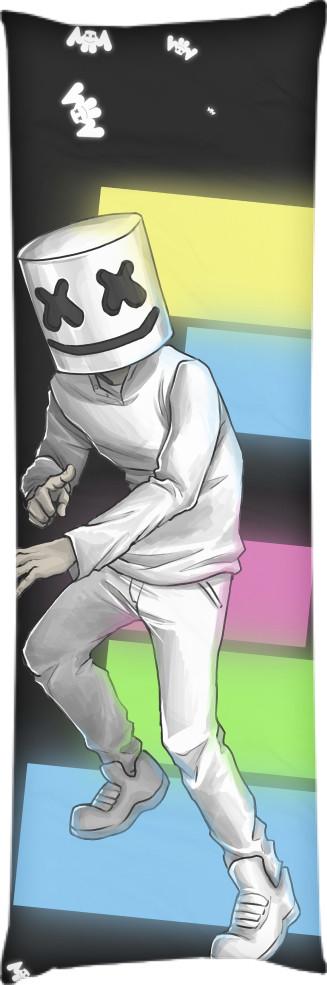 Подушка дакимакура Marshmello 20 40x100 см (13549308)