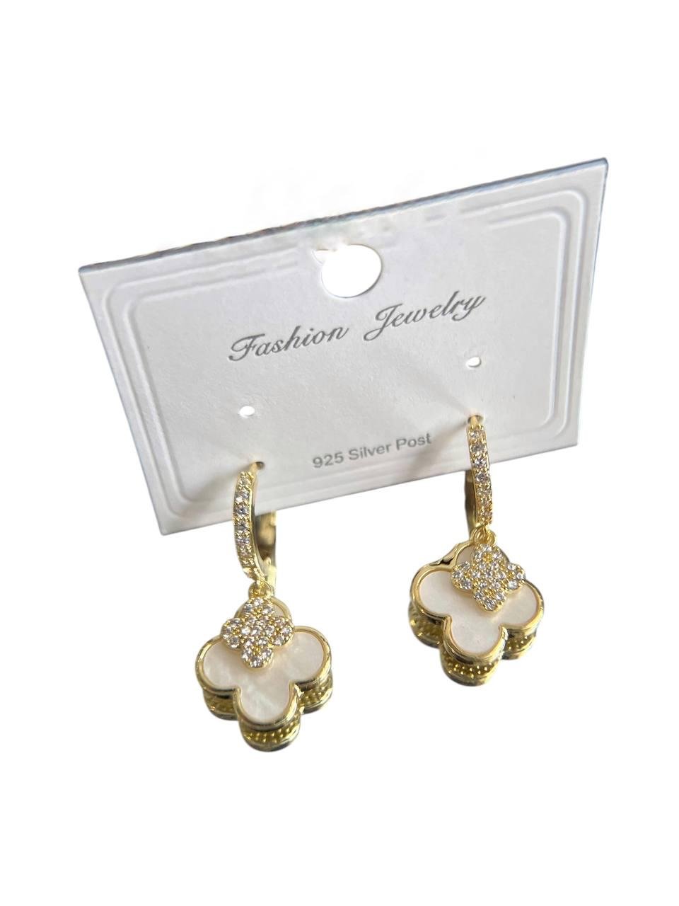 Серьги в стиле Ван Клиф Клевер