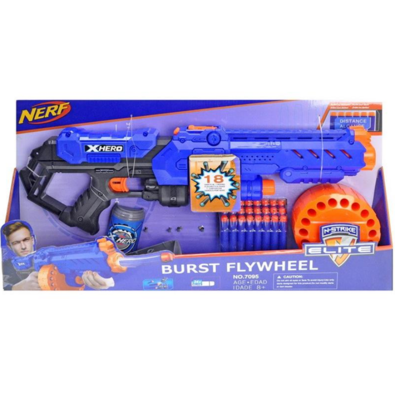 Пістолет-бластер дитячий Nerf XHero на 3 мішені