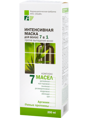 Маска для волосся Elfa Pharm інтенсивна 7 олій 7в1 200 мл (5901845500579)