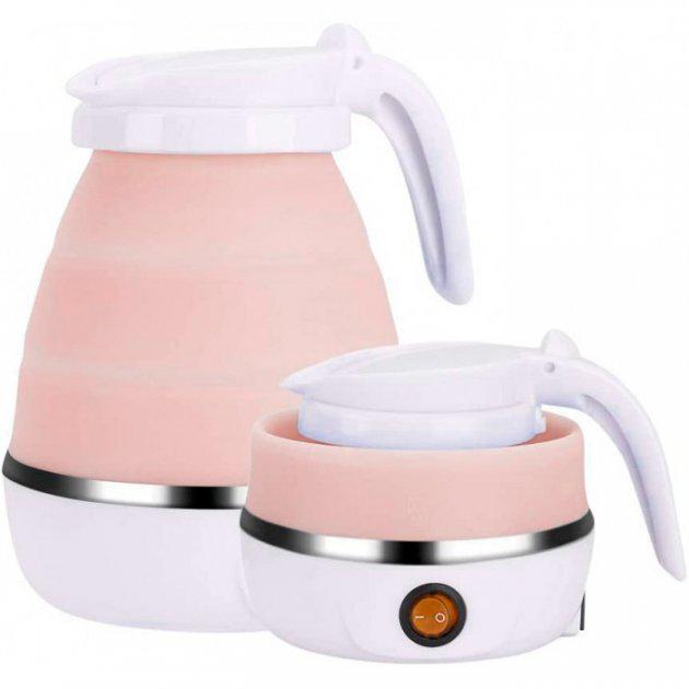 Складной силиконовый электрочайник Silicon Kettle Розовый (SK7107) - фото 5 Складной силиконовый электрочайник Silicon Kettle Розовый (SK7107) - фото 5