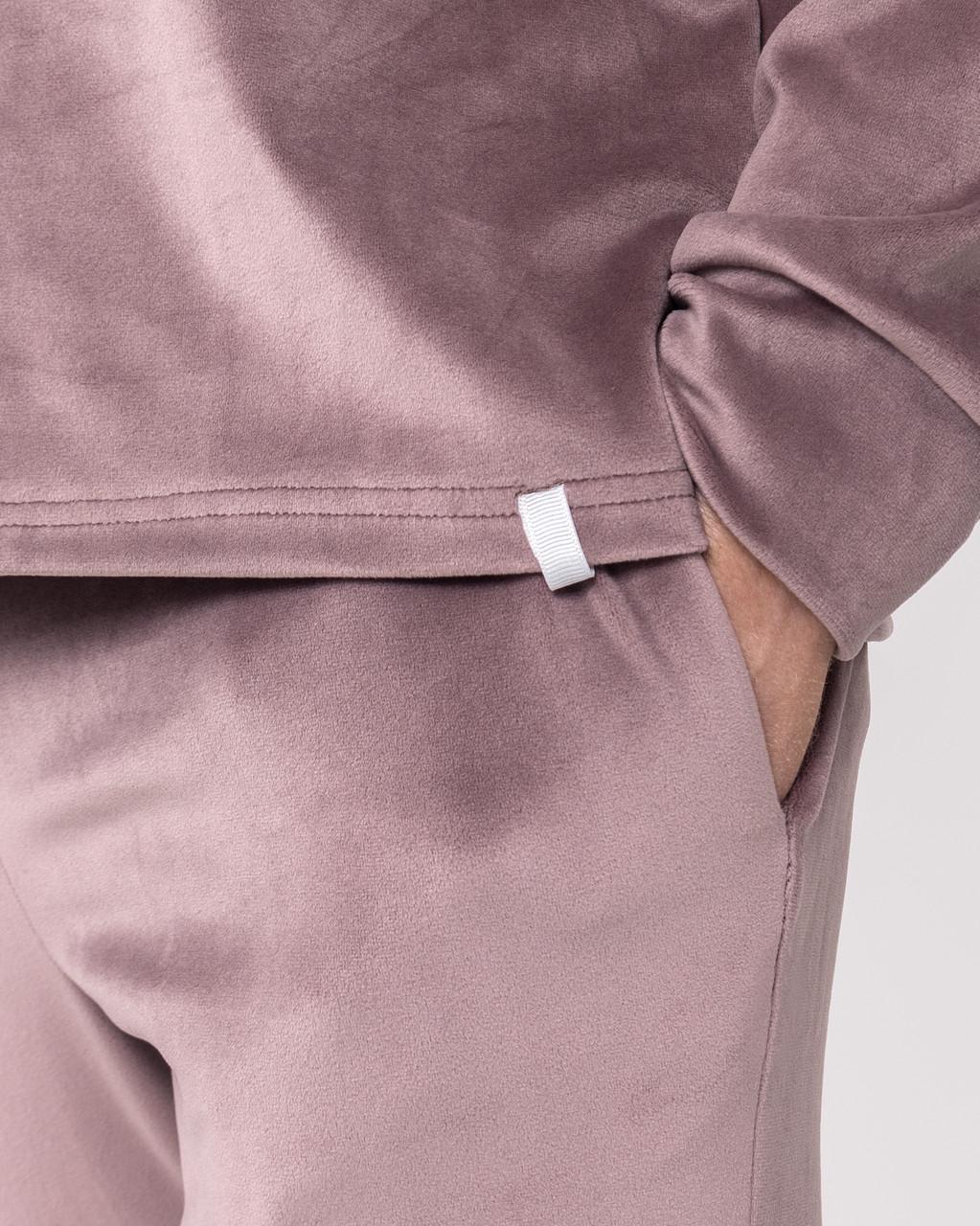 Костюм-пижама мужской домашний велюровый кофта с брюками XL Мокко (1746910218) - фото 10 Костюм-пижама мужской домашний велюровый кофта с брюками XL Мокко (1746910218) - фото 10