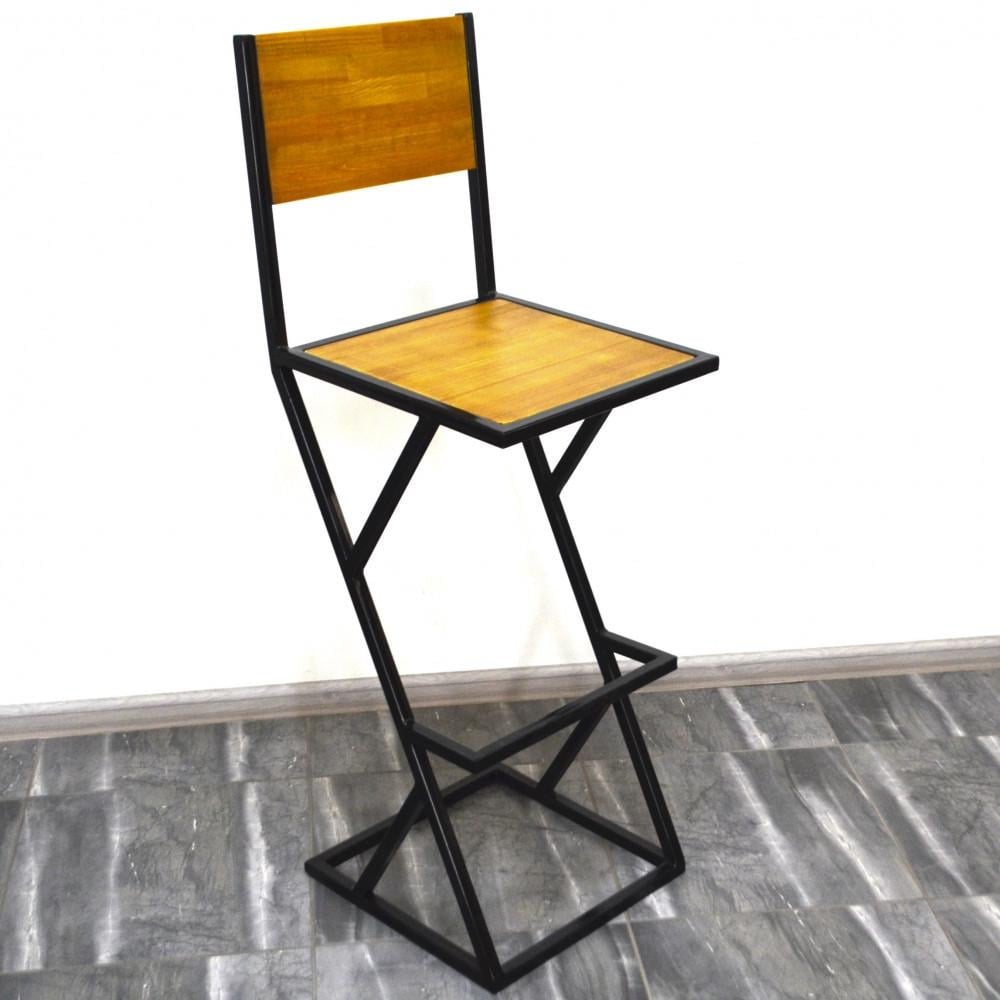 Барный стул со спинкой Троян-3 Лофт (2616442687)