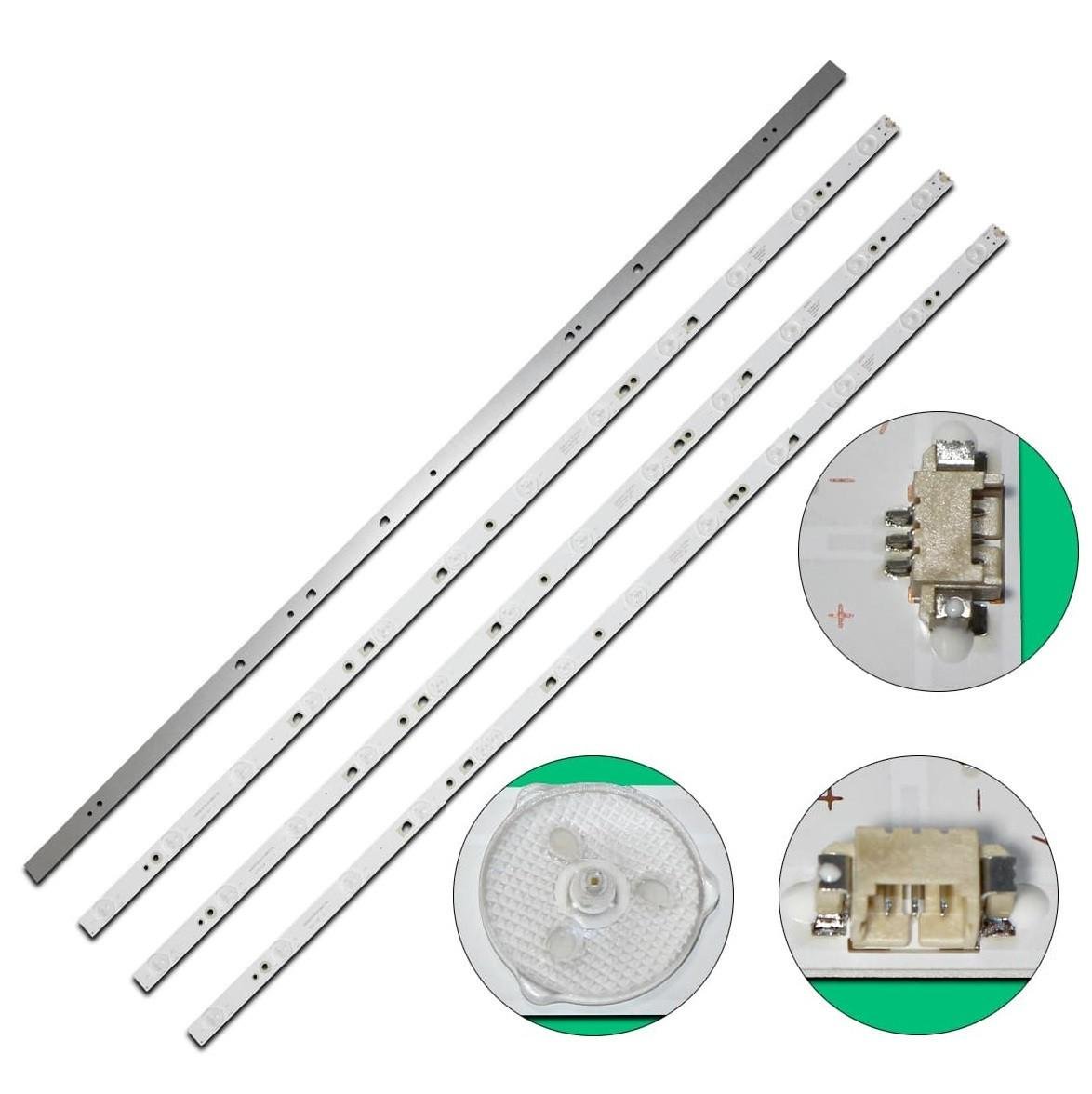 Комплект LED подсветки для телевизора 40 LED40D12-02/03 A PN:30340012205 LED40D12-ZC14-04 A - фото 3