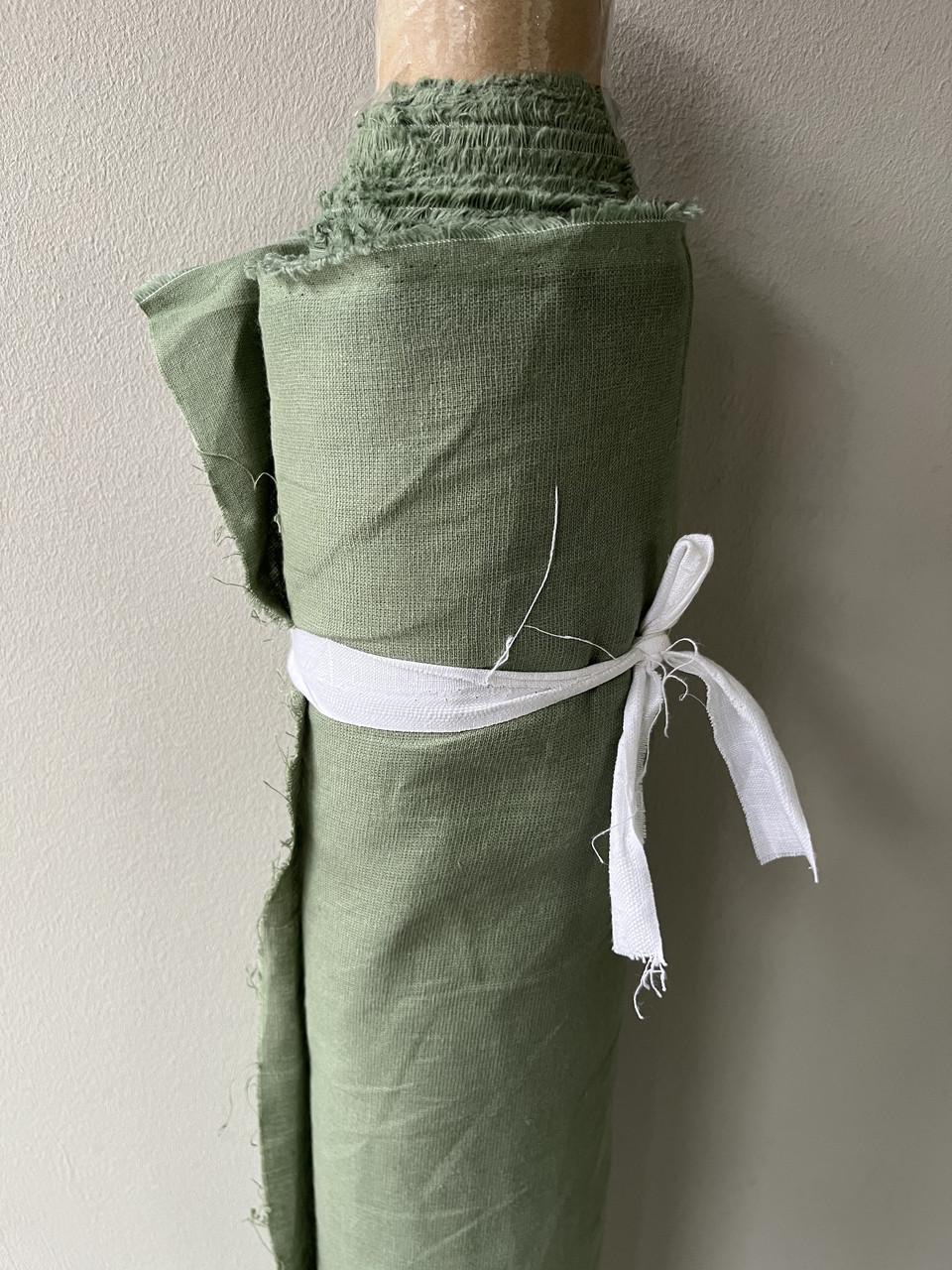 Ткань костюмная LINEN PLUS 150 см 1/8 LINET Зеленый - фото 5 Ткань костюмная LINEN PLUS 150 см 1/8 LINET Зеленый - фото 5