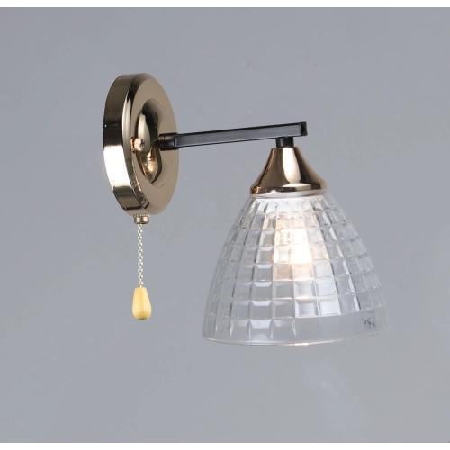 Бра настінне Valeso з вимикачем одинарне Е27 IP20 B K2284/1W CH+BK 40W Чорний/Хром (28687449)