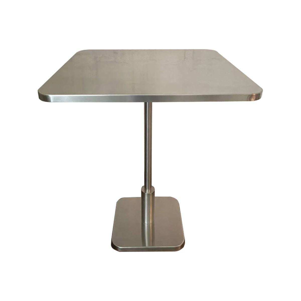 Столик барний Prescona квадрат нержавіюча сталь 60х60 см
