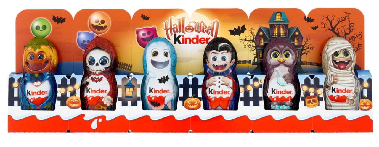 Набір шоколадних фігурок Kinder Figure Cave Halloween 6 шт. 90 г (2387332671)