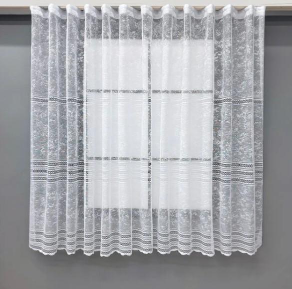 Тюль з жакарду 1,6 м Білий (1602т)