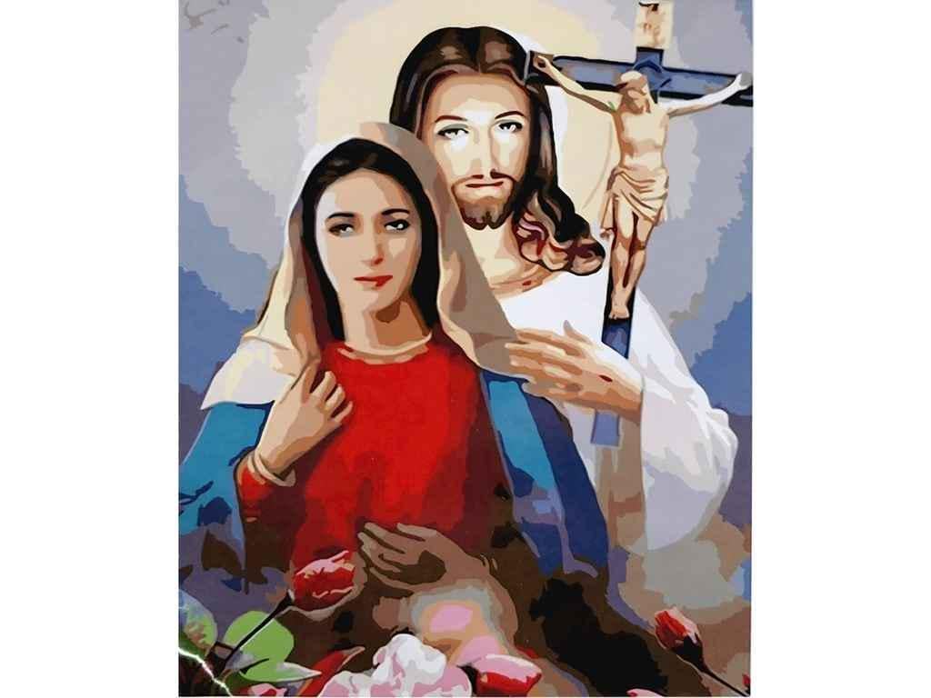 Картина по номерам Strateg Пара Святых 40х50 см (SY6657)