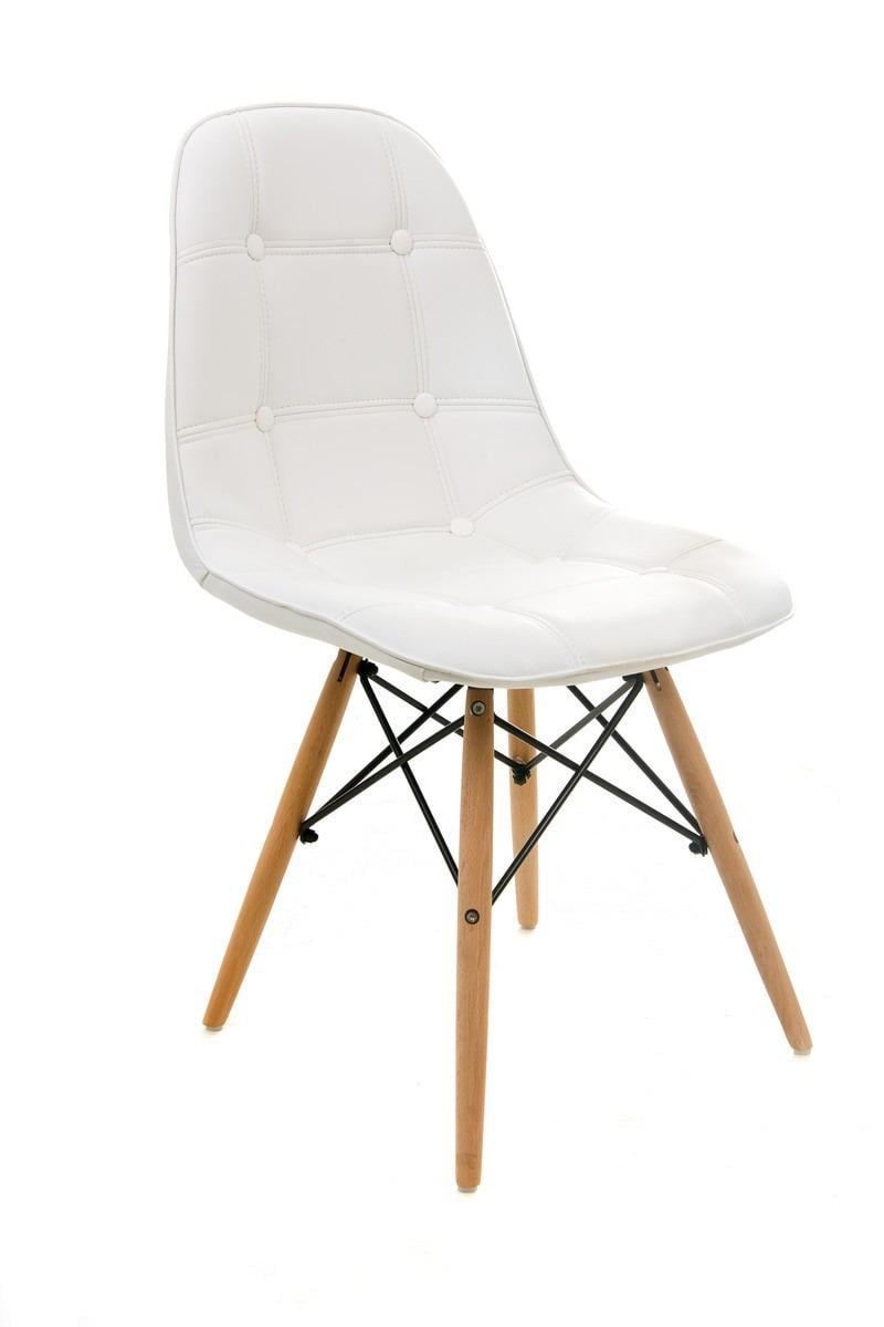 Стул обеденный Vetro Mebel M-01 Бук/Белый (6120) Стул обеденный Vetro Mebel M-01 Бук/Белый (6120)