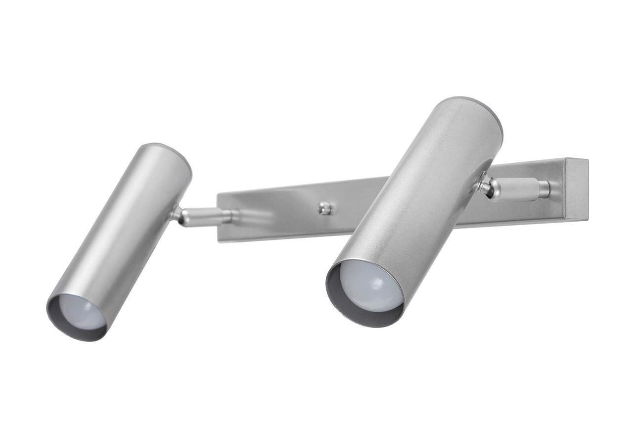 Світильник стельовий MSK Electric з поворотними плафонами під лампу Е27 Алюміній (NL 1750-2 AL) - фото 4