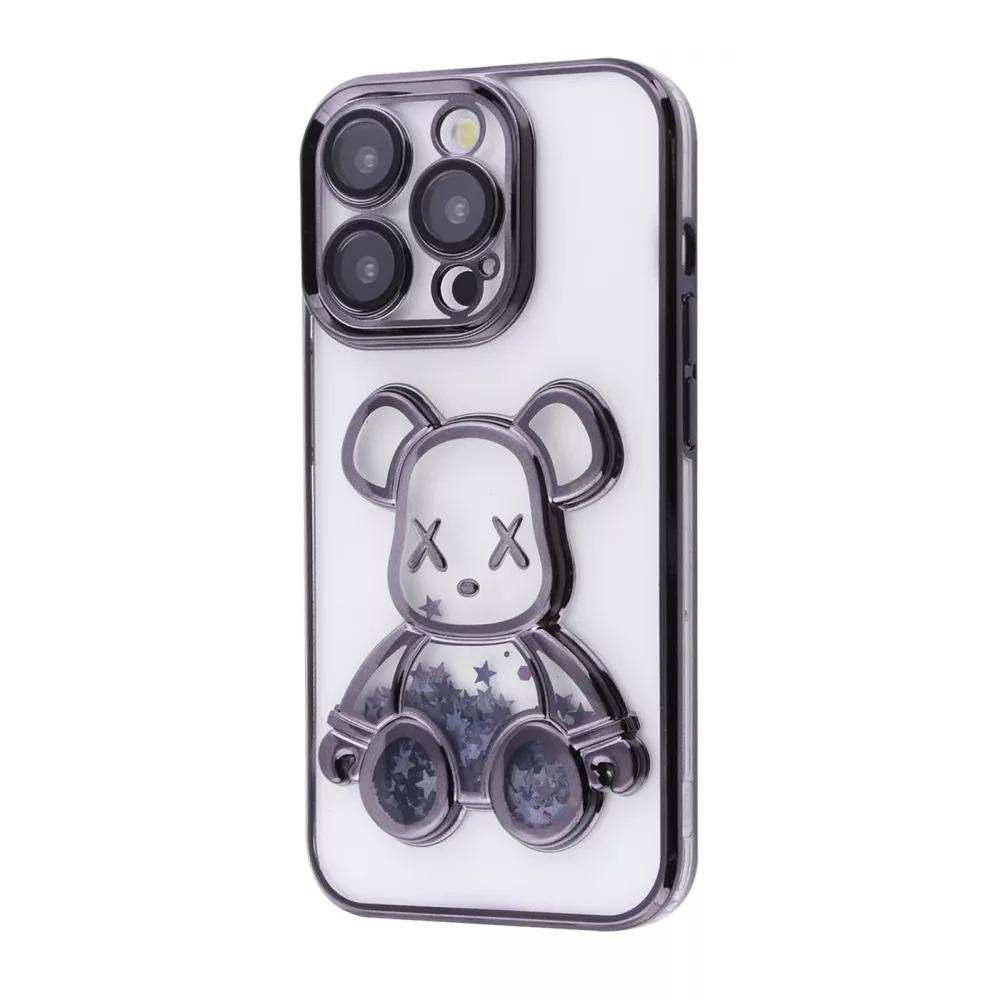 Чохол PRC Shining Bear для iPhone 15 Pro (Чорний)
