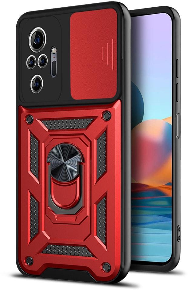 Чехол с защитой камеры 3DGuard Xiaomi Redmi Note 10 Pro Red (32500-2D)
