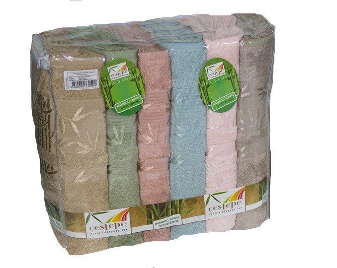 Набор полотенец Cestepe Bamboo Zumrut Light 70х140 см 6 шт. (18812) Набор полотенец Cestepe Bamboo Zumrut Light 70х140 см 6 шт. (18812)
