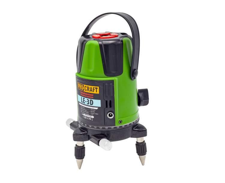 Лазерный уровень ProCraft LE-3D зеленый луч - фото 5 Лазерный уровень ProCraft LE-3D зеленый луч - фото 5