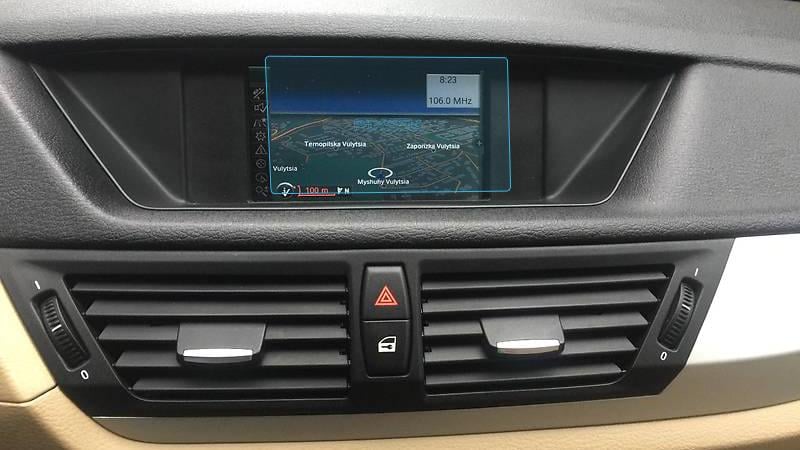 Защитное стекло Pixsel гибридное матовое на монитор BMW X1-6,5" 2011-2014 E84