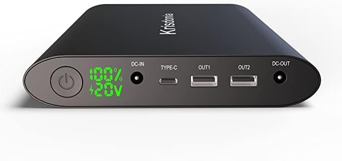 Зарядное устройство для ноутбука 5/9/12/16/19/20 В с портом QC3.0 USB-A 50000 мАч