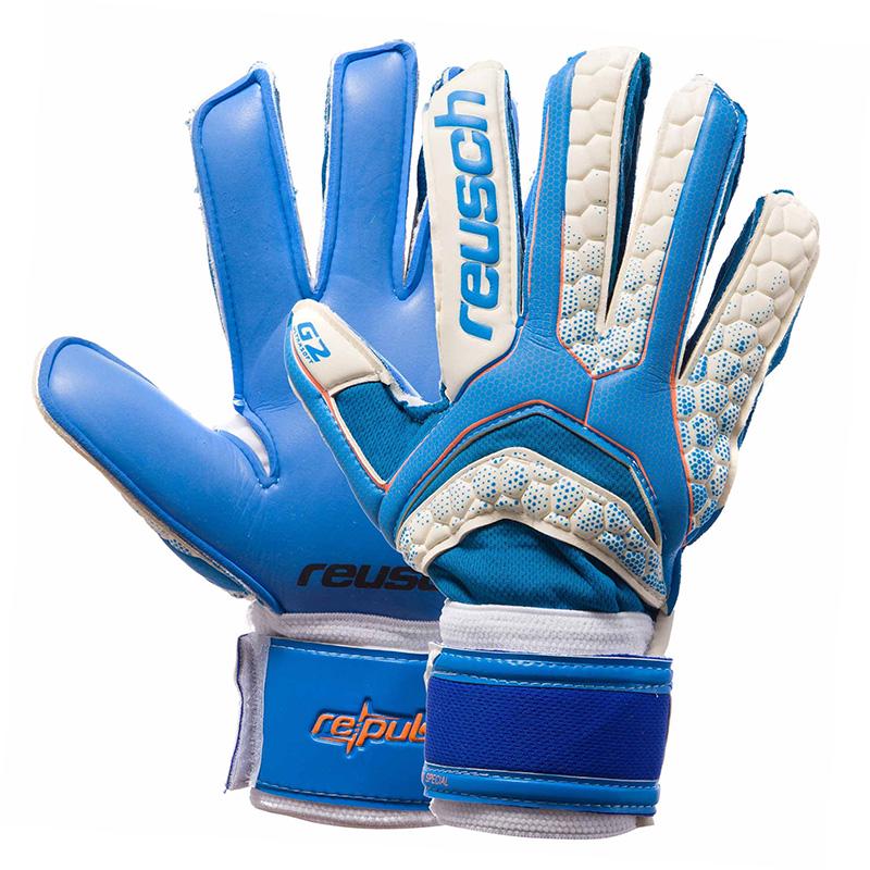 Вратарские перчатки FB-873 с защитными вставками р. 10 Голубовато-белый (57429058)