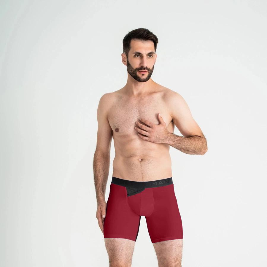 Боксери чоловічі анатомічні з бавовни MAN's SET Anatomic Long 2.0 Light Black Series BTL140-20 XL Бордовий - фото 2 Боксери чоловічі анатомічні з бавовни MAN's SET Anatomic Long 2.0 Light Black Series BTL140-20 XL Бордовий - фото 2