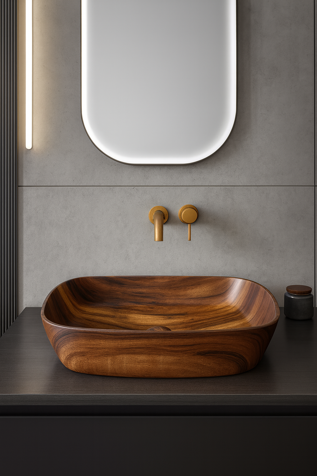 Раковина на стільницю накладна Epelli Foresta colore під дерево (26387560) Раковина на стільницю накладна Epelli Foresta colore під дерево (26387560)