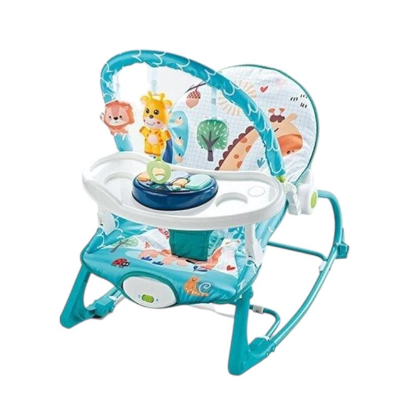 Шезлонг дитячий 4в1 з мелодіями вібрацією піаніно та підвісками Блакитний (69869B) - фото 1 Шезлонг дитячий 4в1 з мелодіями вібрацією піаніно та підвісками Блакитний (69869B) - фото 1