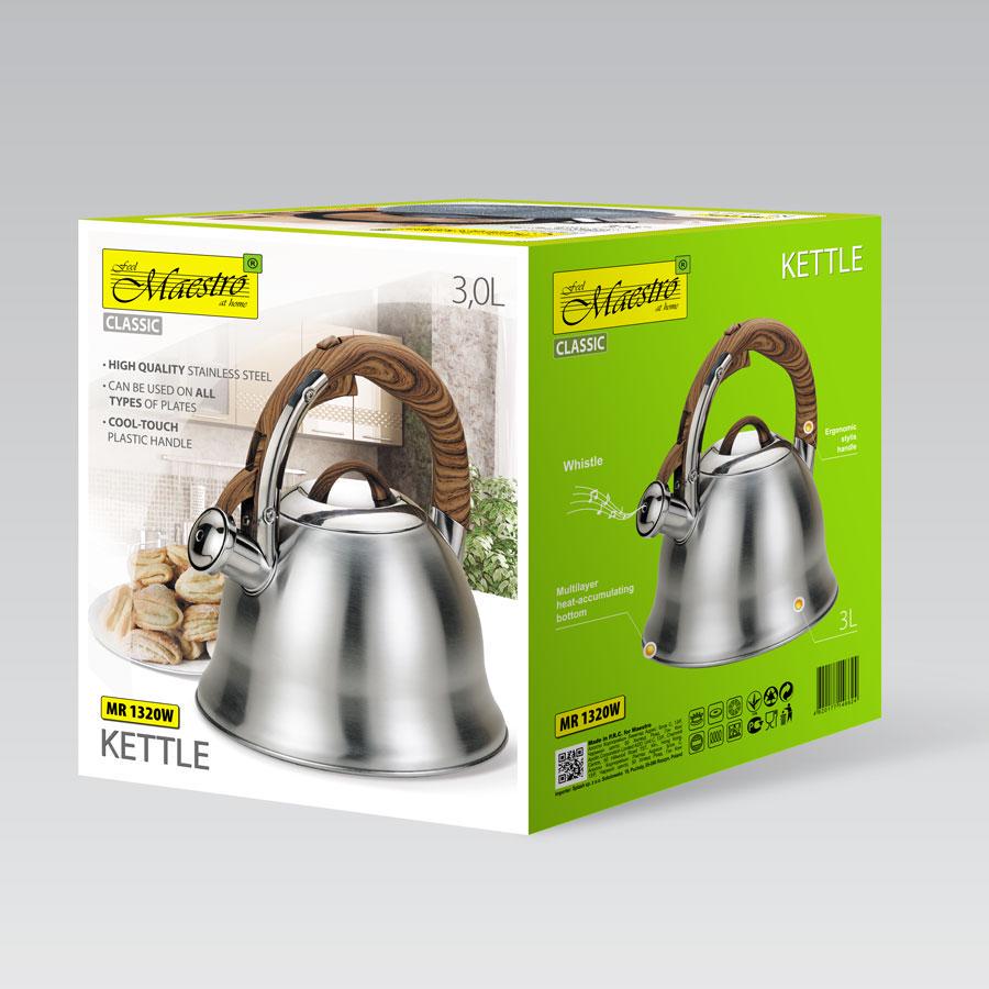 Чайник Maestro MR-1320W 3 л (148378) - фото 2 Чайник Maestro MR-1320W 3 л (148378) - фото 2